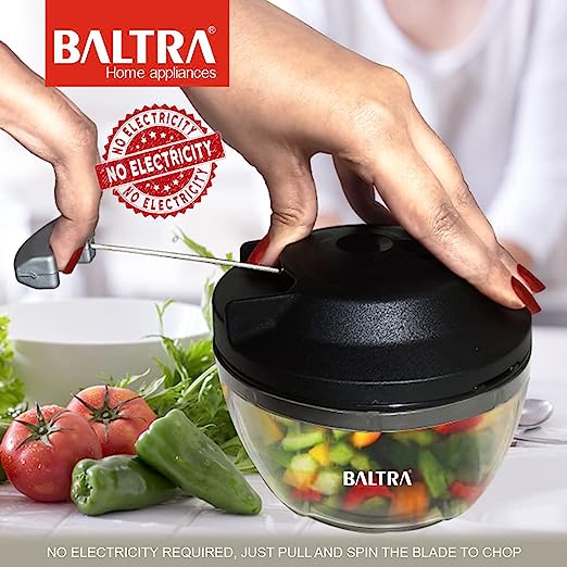 Baltra Kwik Handy Manual Food Chopper Vegetable Cutter 450 ml Baltra Kwik Handy Manual Food Chopper Vegetable Cutter 450 ml